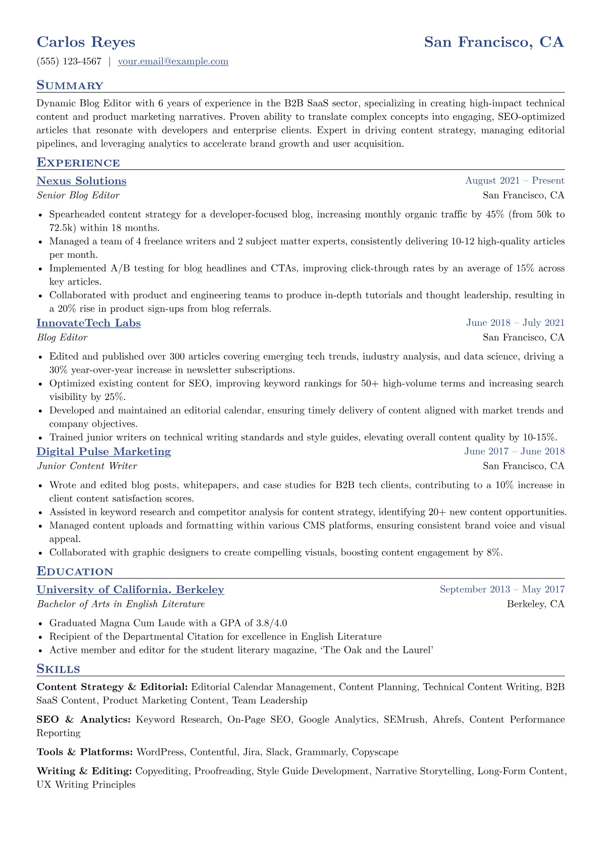 Tech Content Focus version - Page 1