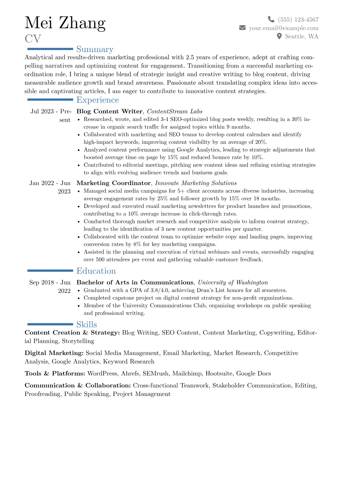 Career changer version - Page 1