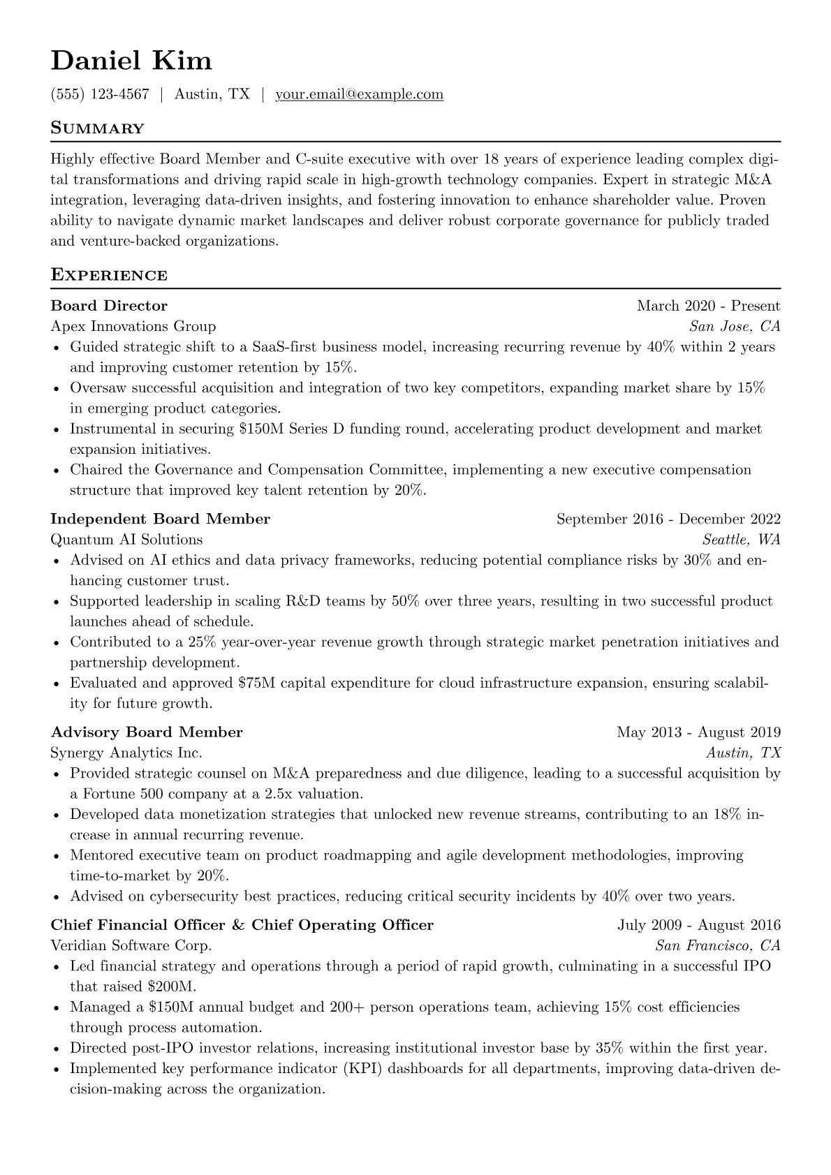 Board Member - Digital version - Page 1