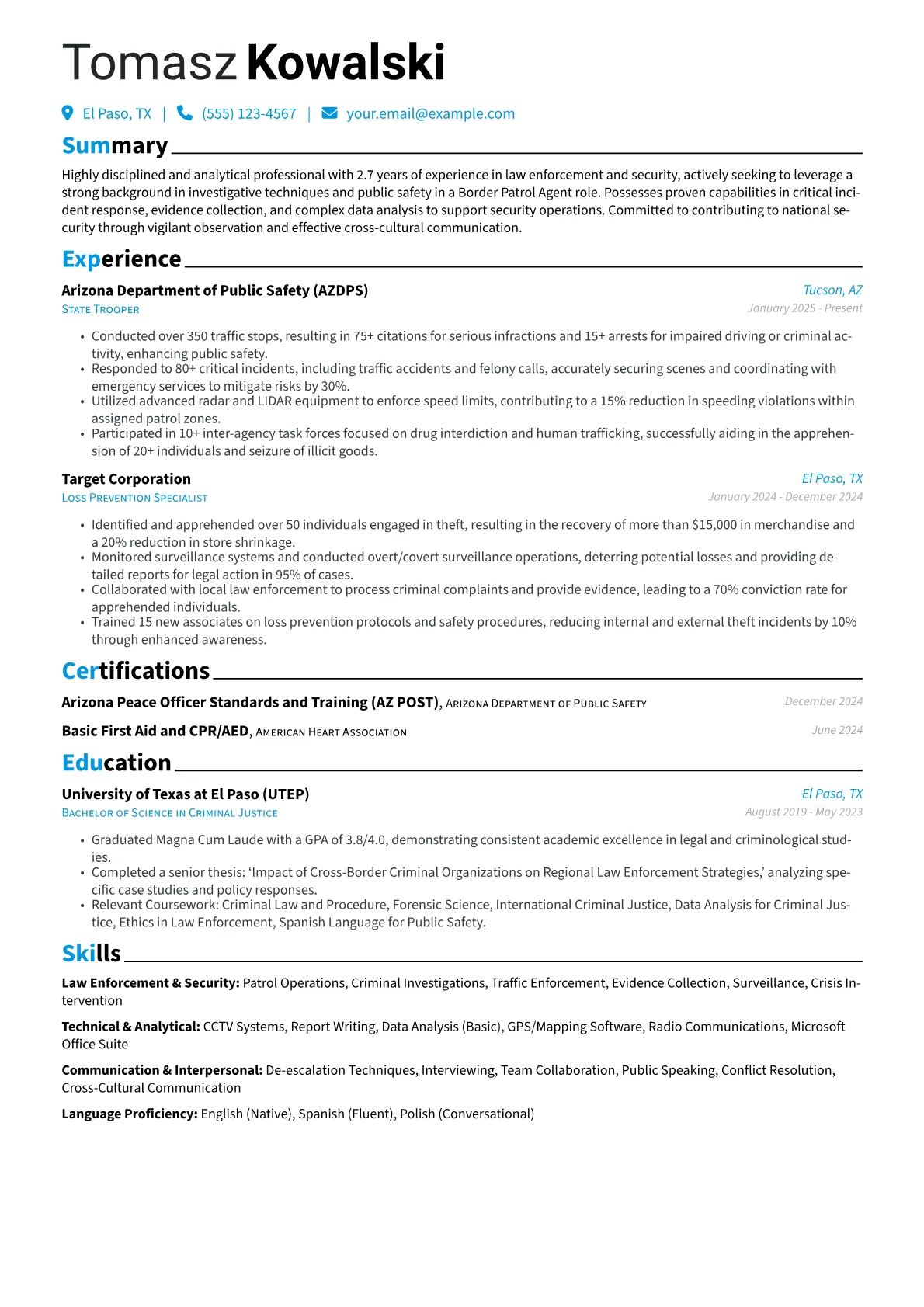 Border Patrol Agent version - Page 1