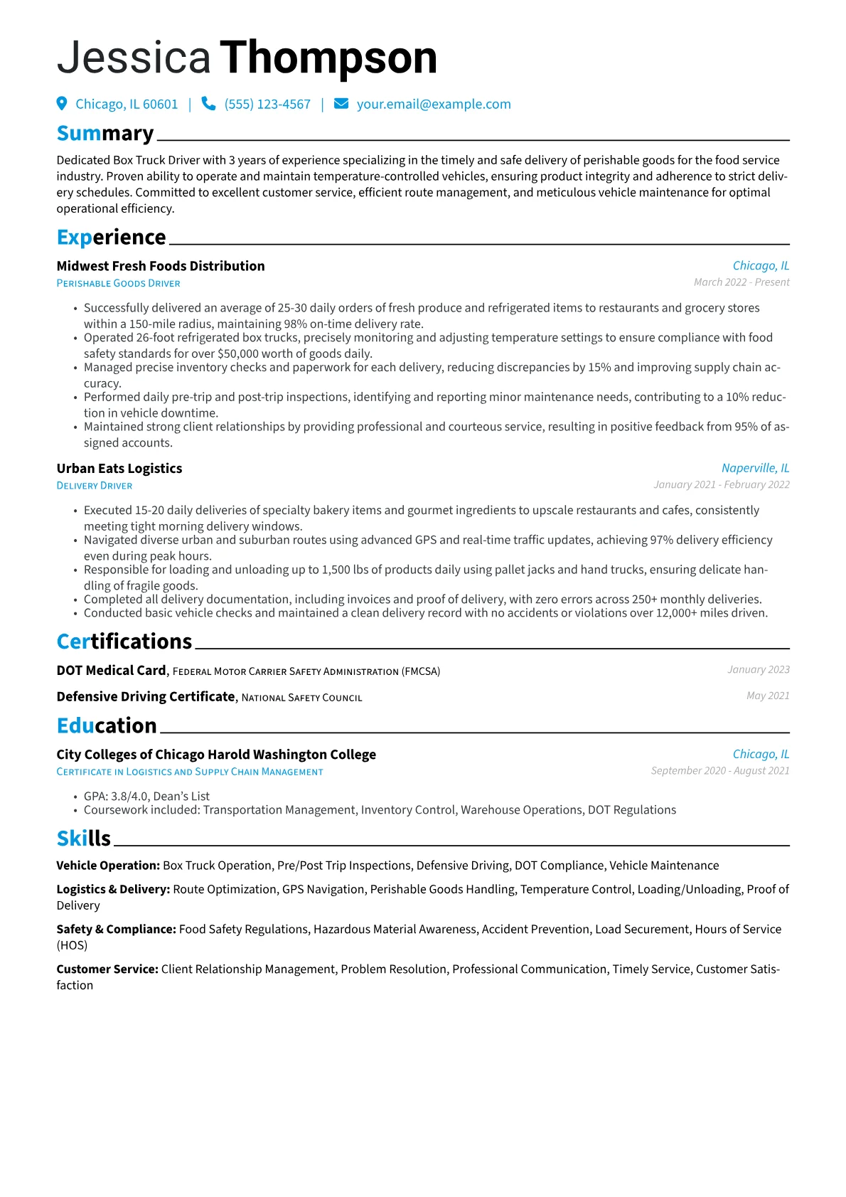 Box Truck Driver version - Page 1