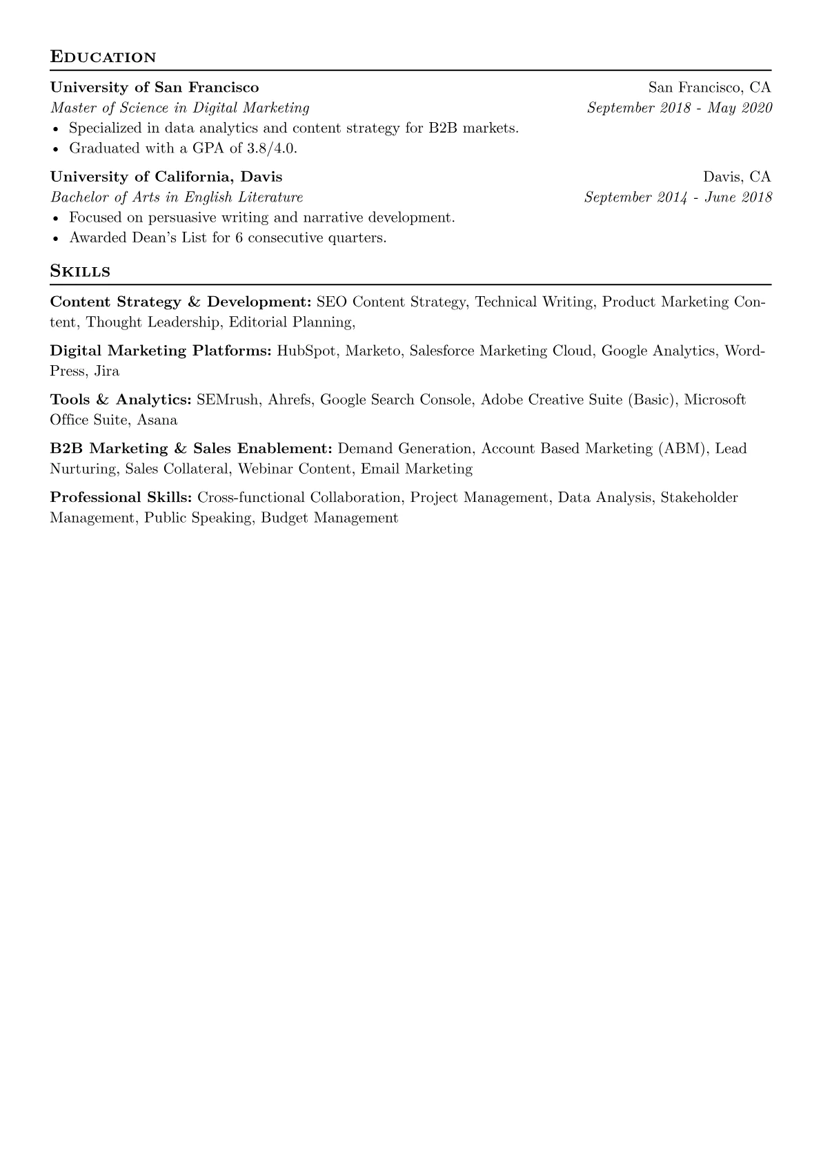 B2B SaaS Content Manager version - Page 2