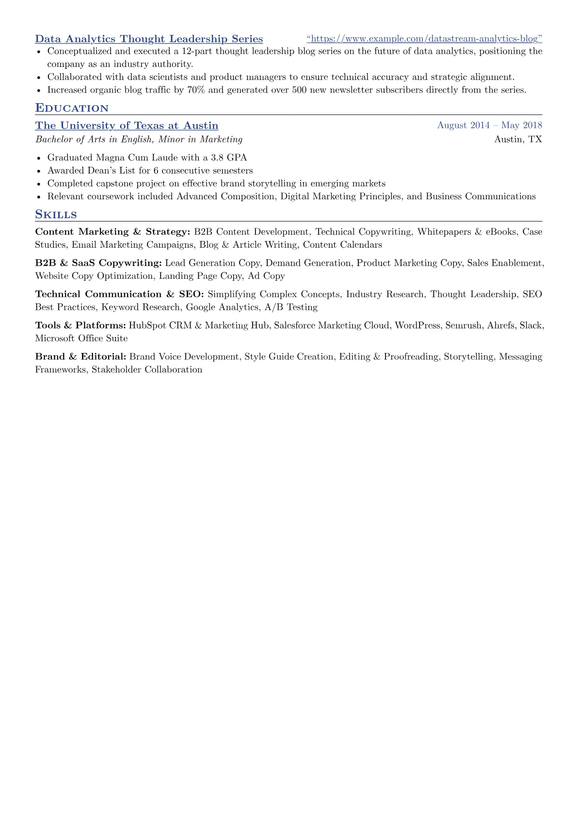 Brand Copywriter - B2B version - Page 2