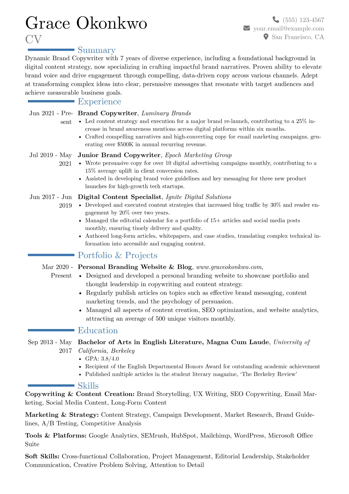 Career changer version - Page 1