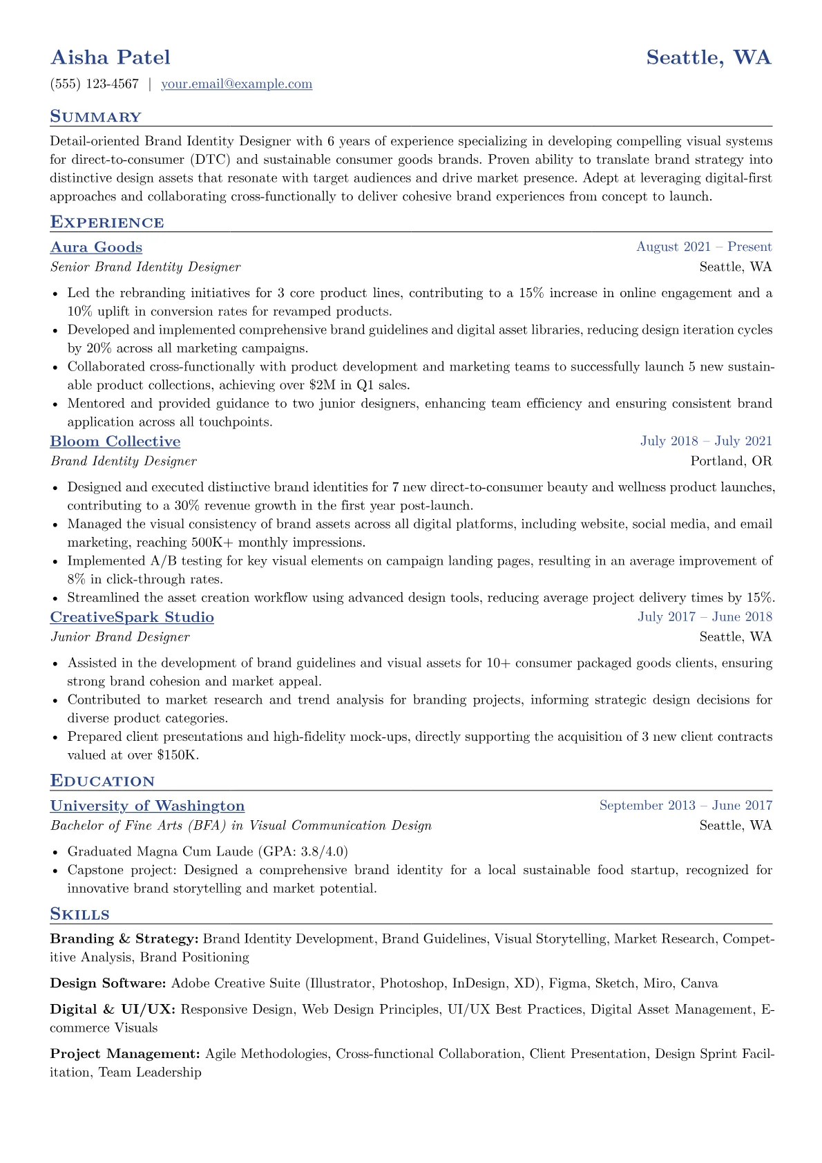 Brand Identity version - Page 1