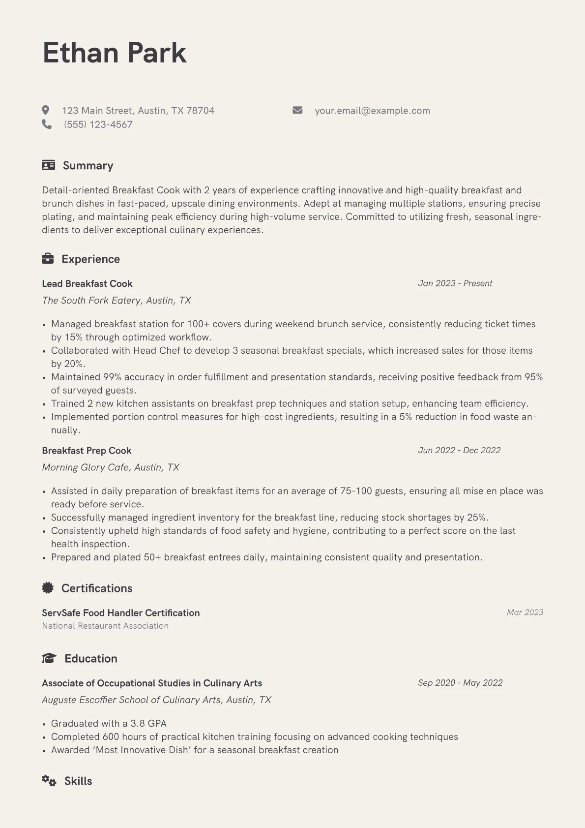 Breakfast Cook version - Page 1