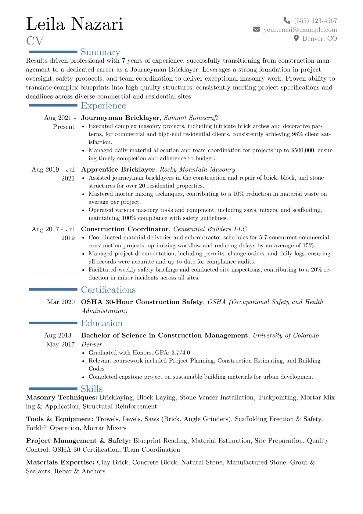 Career changer version - Page 1