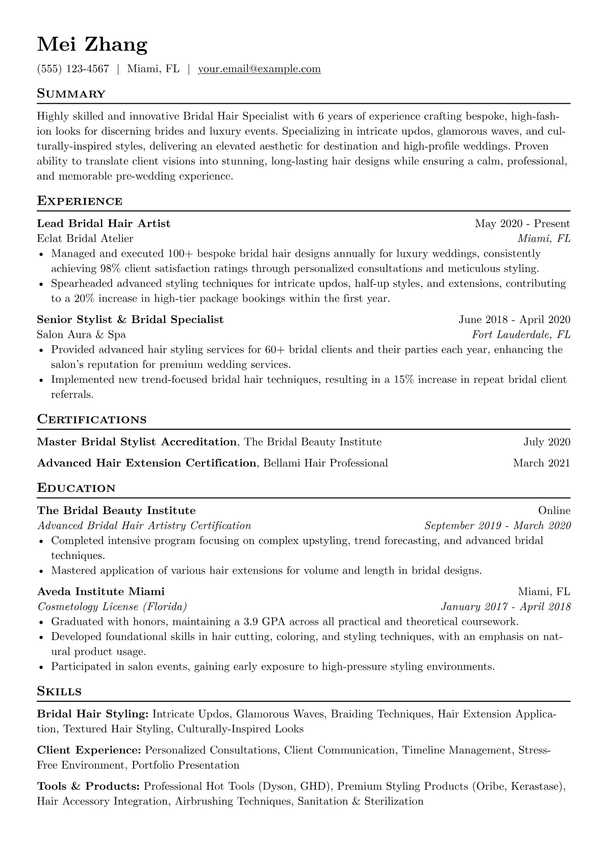 Luxury Bridal Specialist version - Page 1