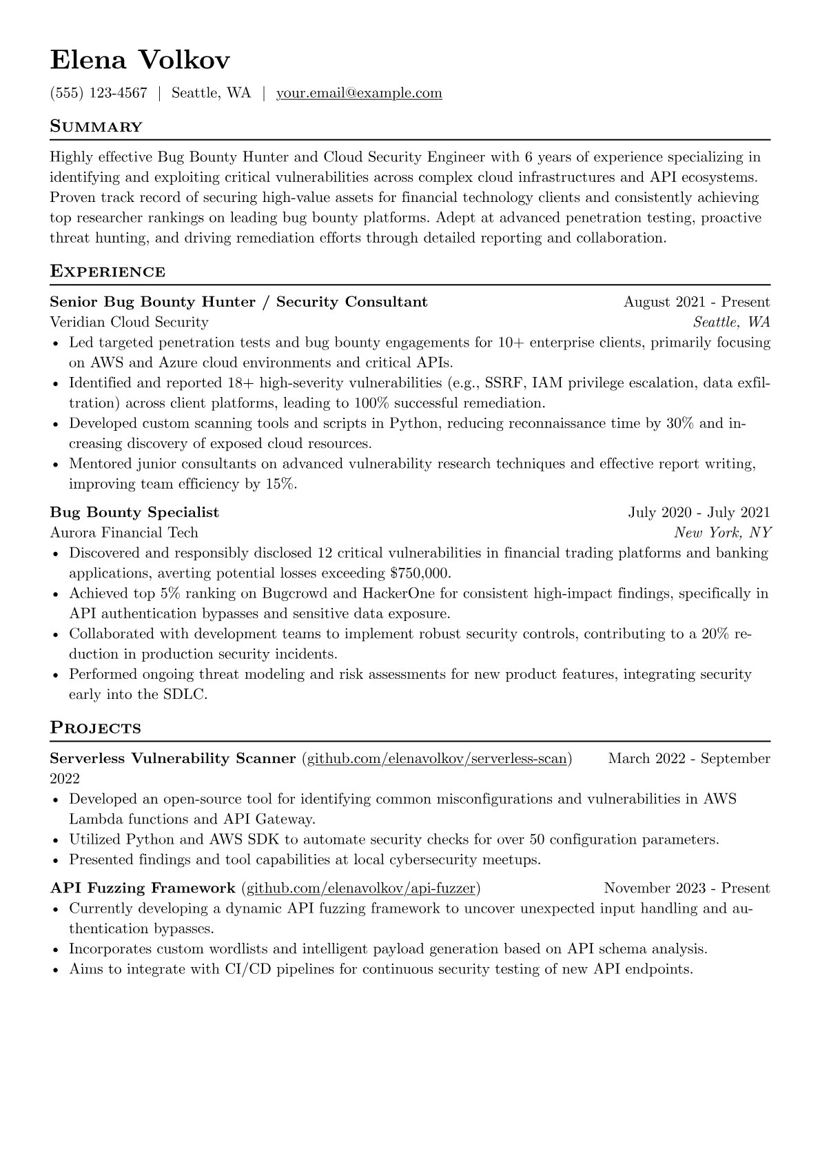 Cloud Security version - Page 1