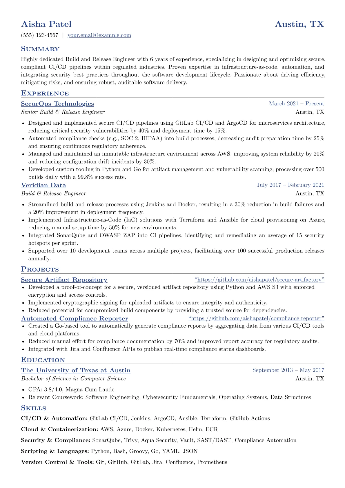 Secure CI/CD version - Page 1