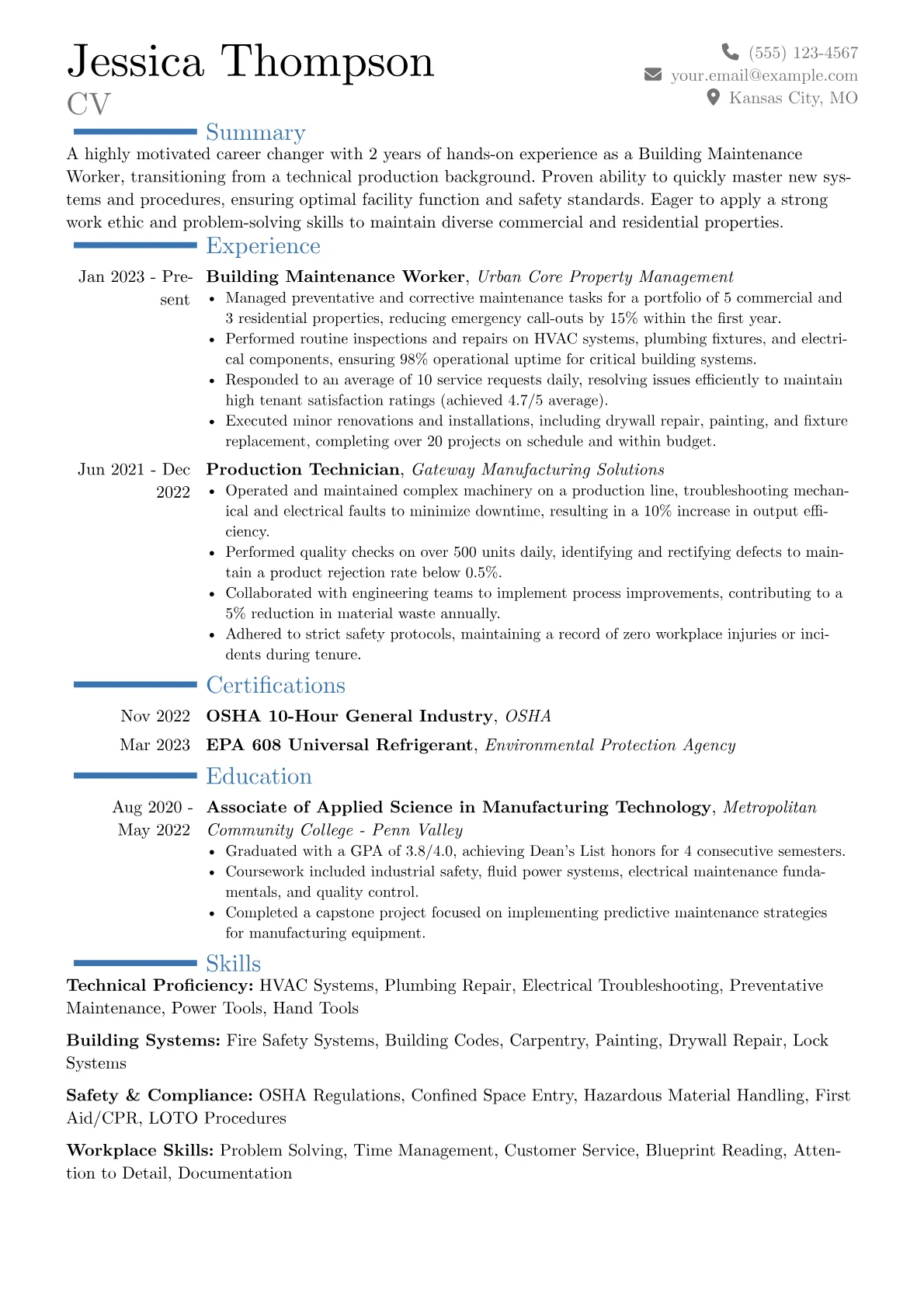 Career changer version - Page 1