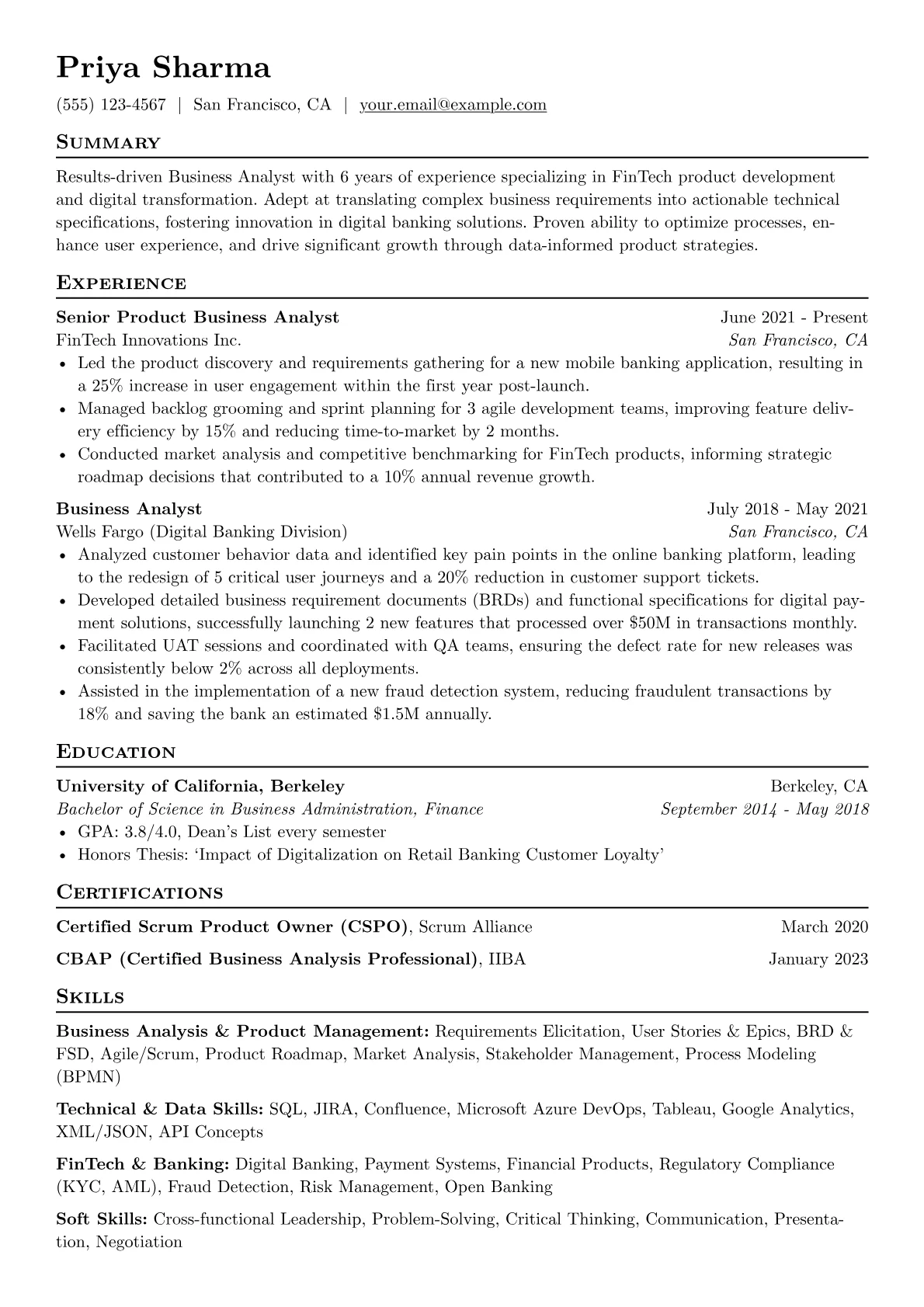 FinTech Product version - Page 1