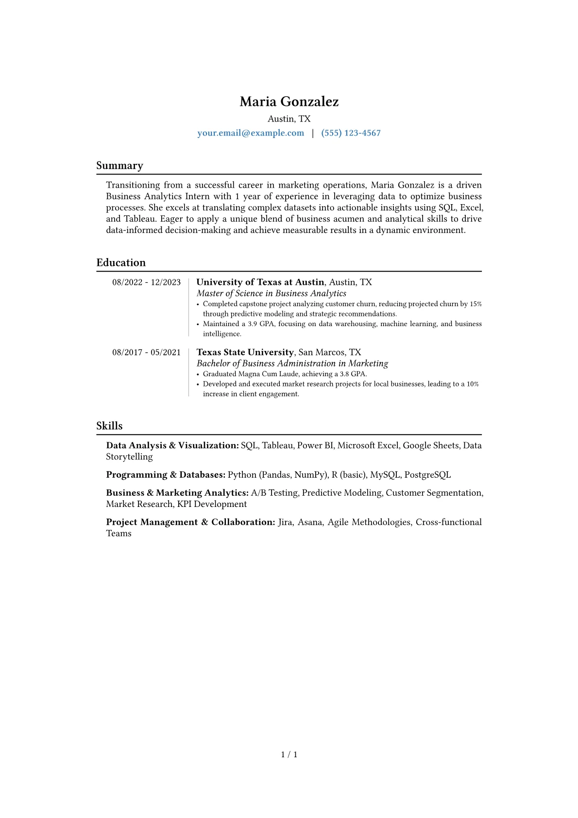 Career changer version - Page 1