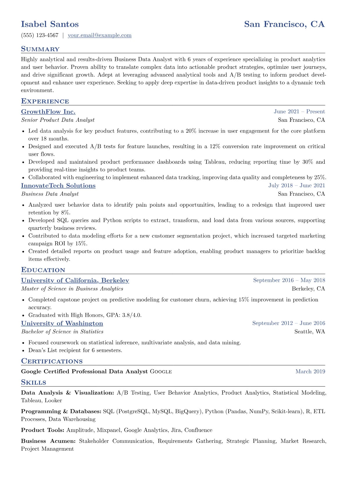 Product Growth Analyst version - Page 1