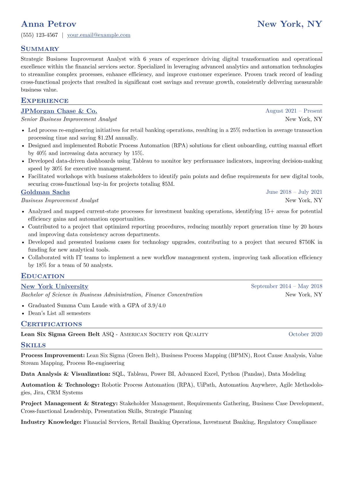 Financial Services version - Page 1