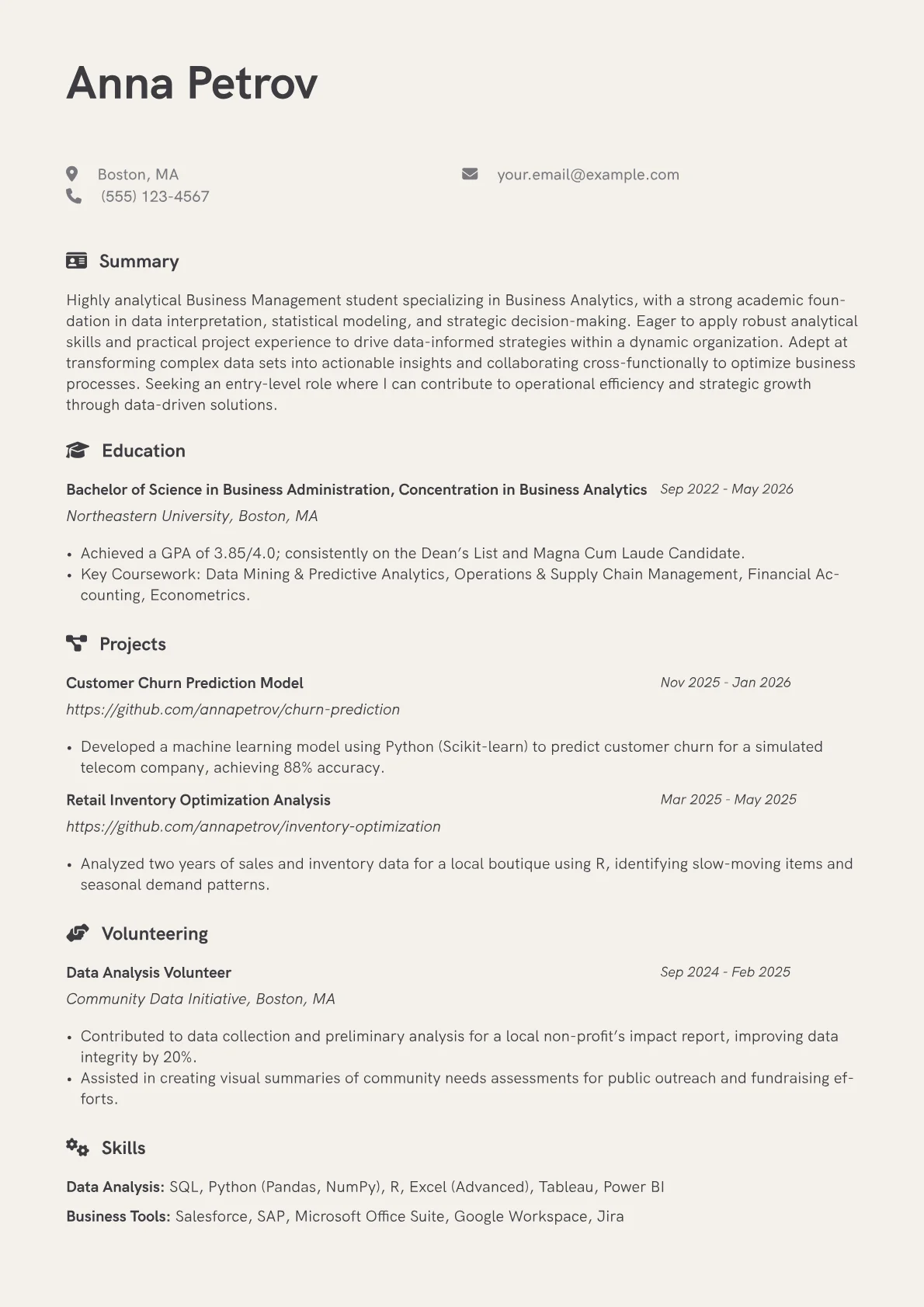 Data Analysis version - Page 1