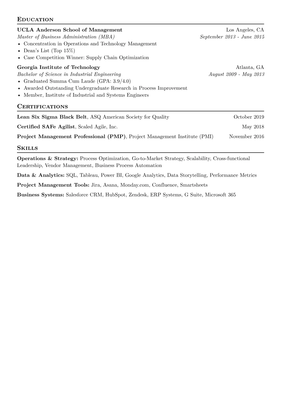 Business Operations version - Page 2