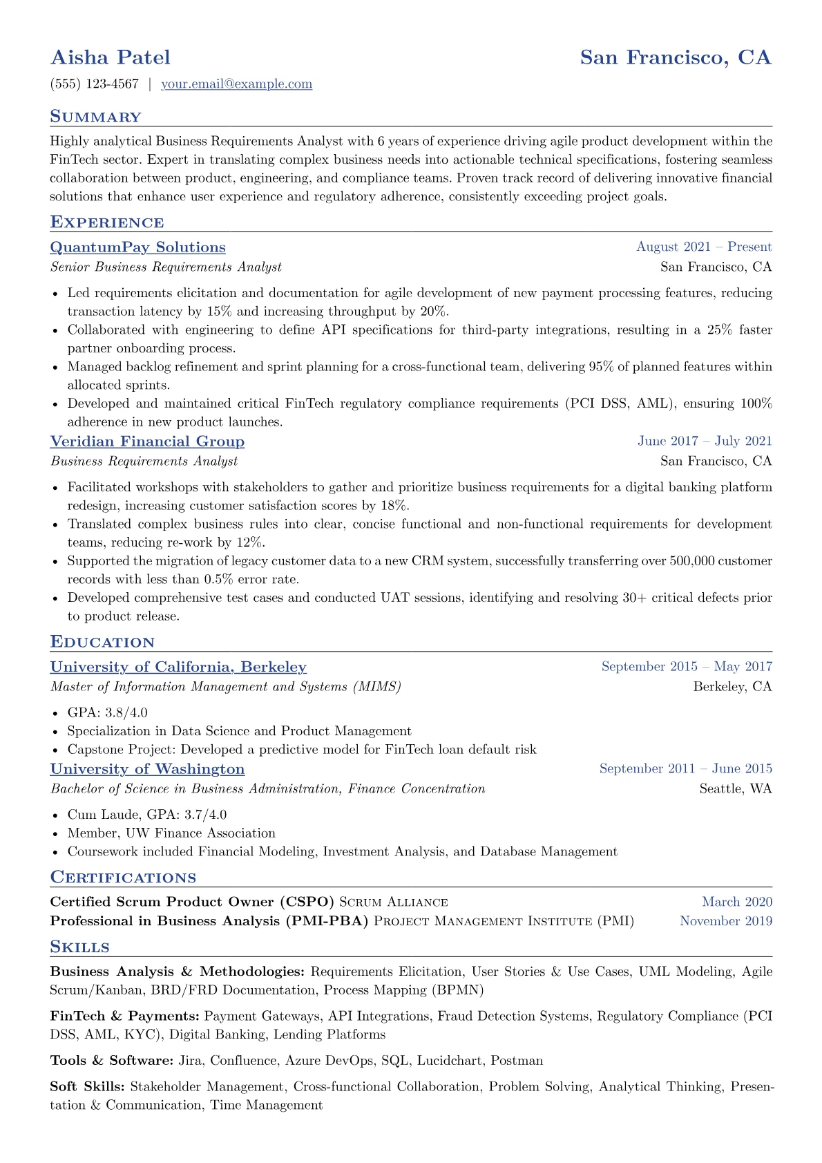 FinTech Agile Specialist version - Page 1
