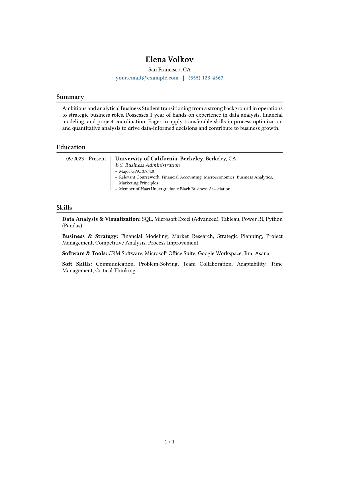 Career changer version - Page 1