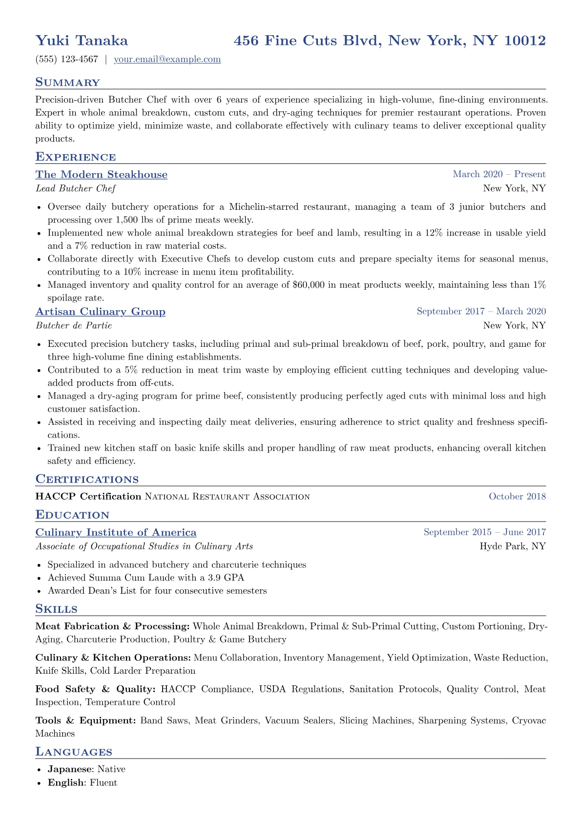 High-End Restaurant version - Page 1