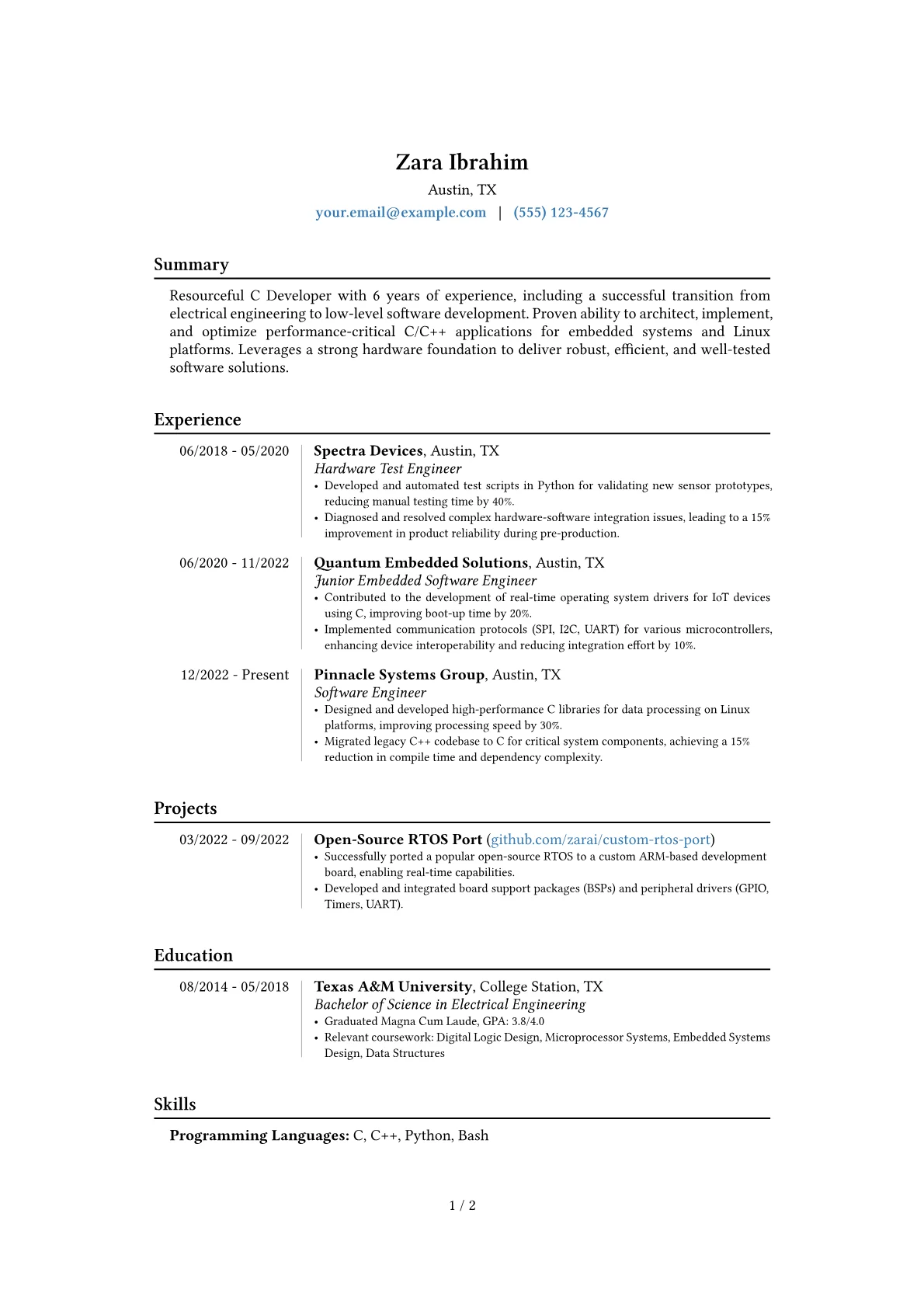 Career changer version - Page 1