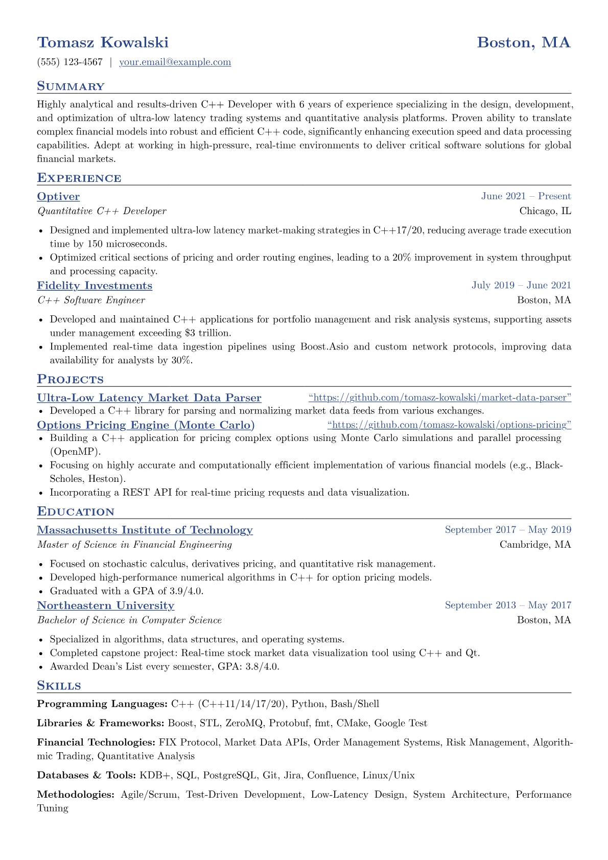 Financial Systems C++ version - Page 1