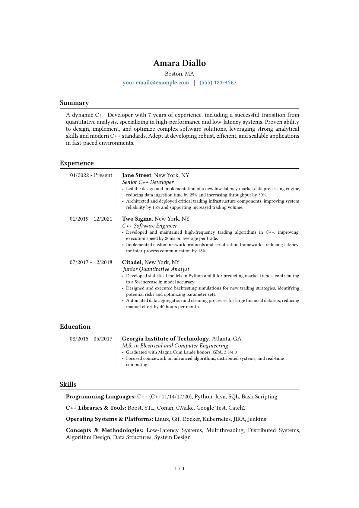 Career changer version - Page 1