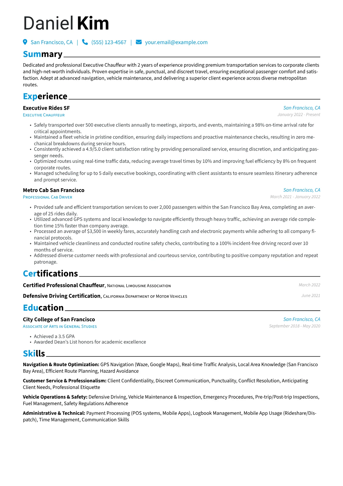 Executive & Corporate version - Page 1