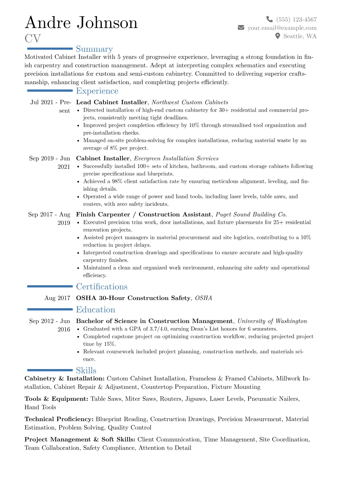 Career changer version - Page 1