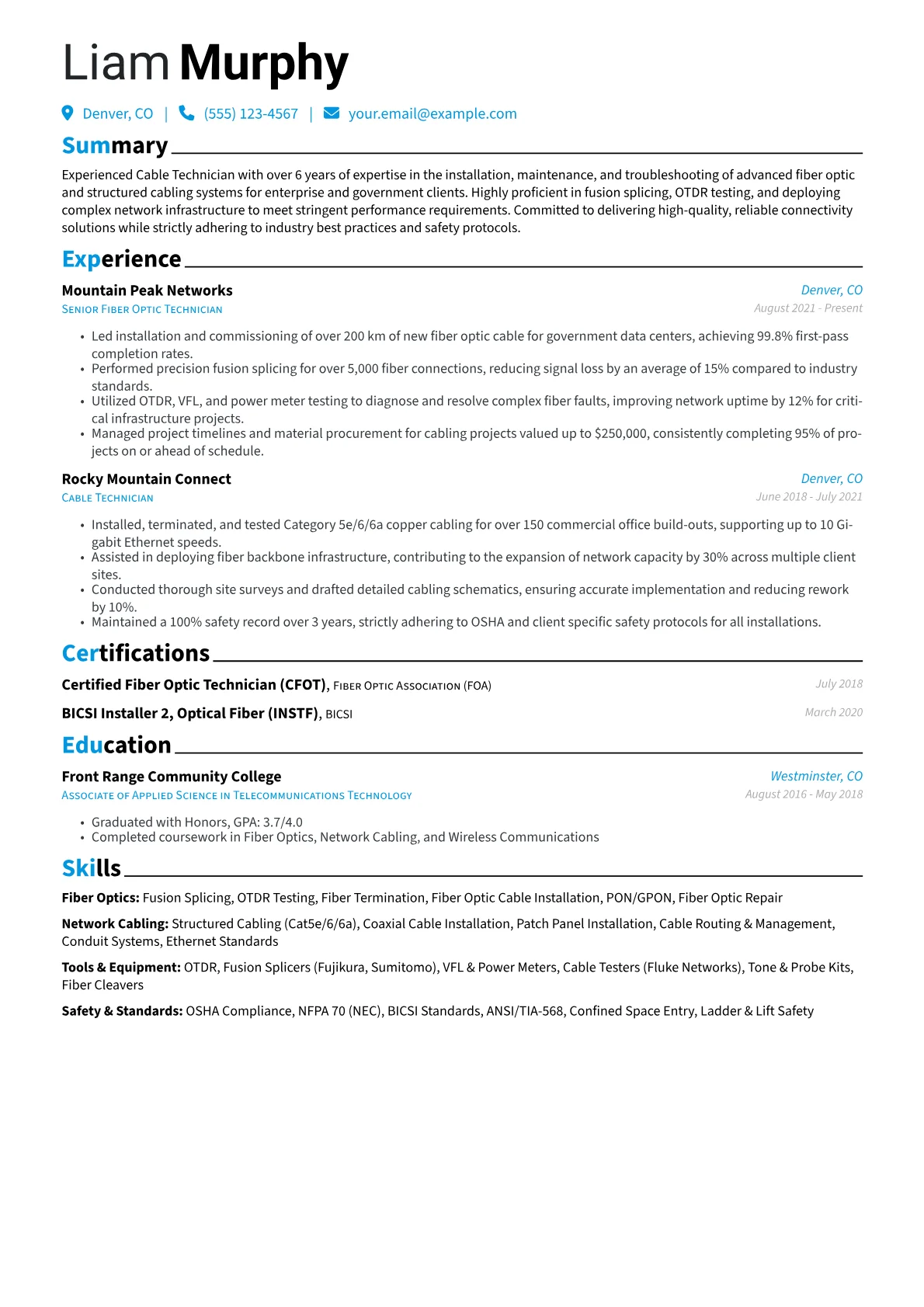 Fiber Optic version - Page 1