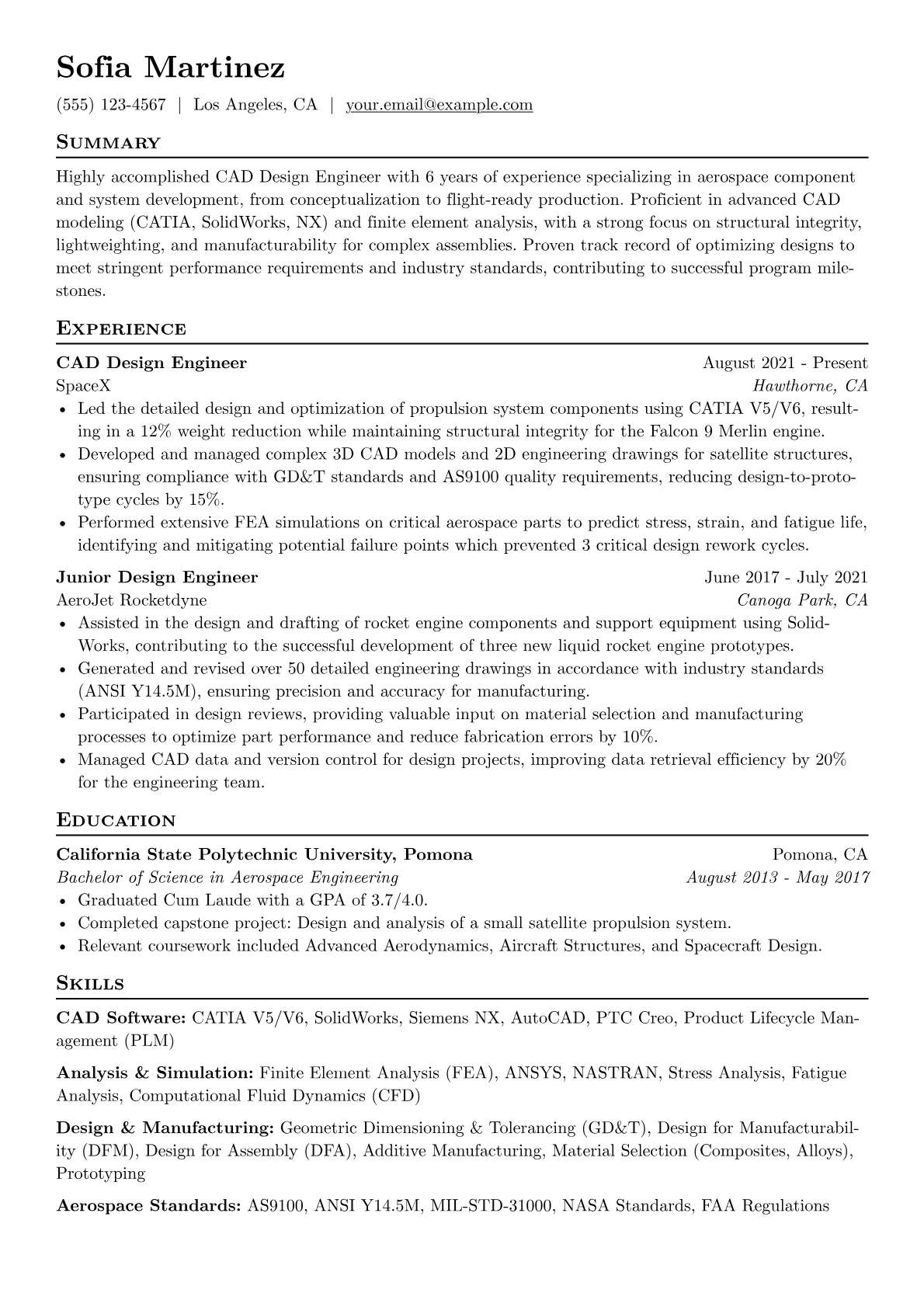 CAD Design Engineer version - Page 1