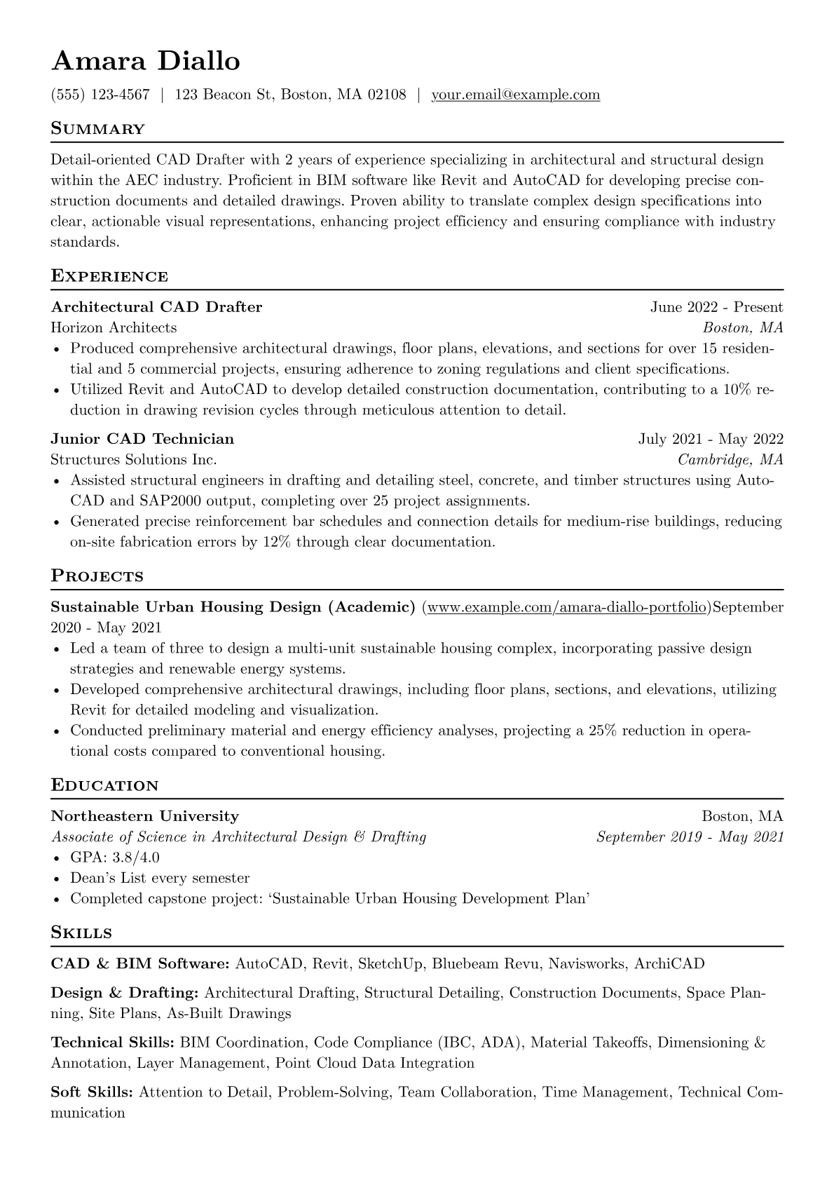 Architectural CAD Drafter version - Page 1