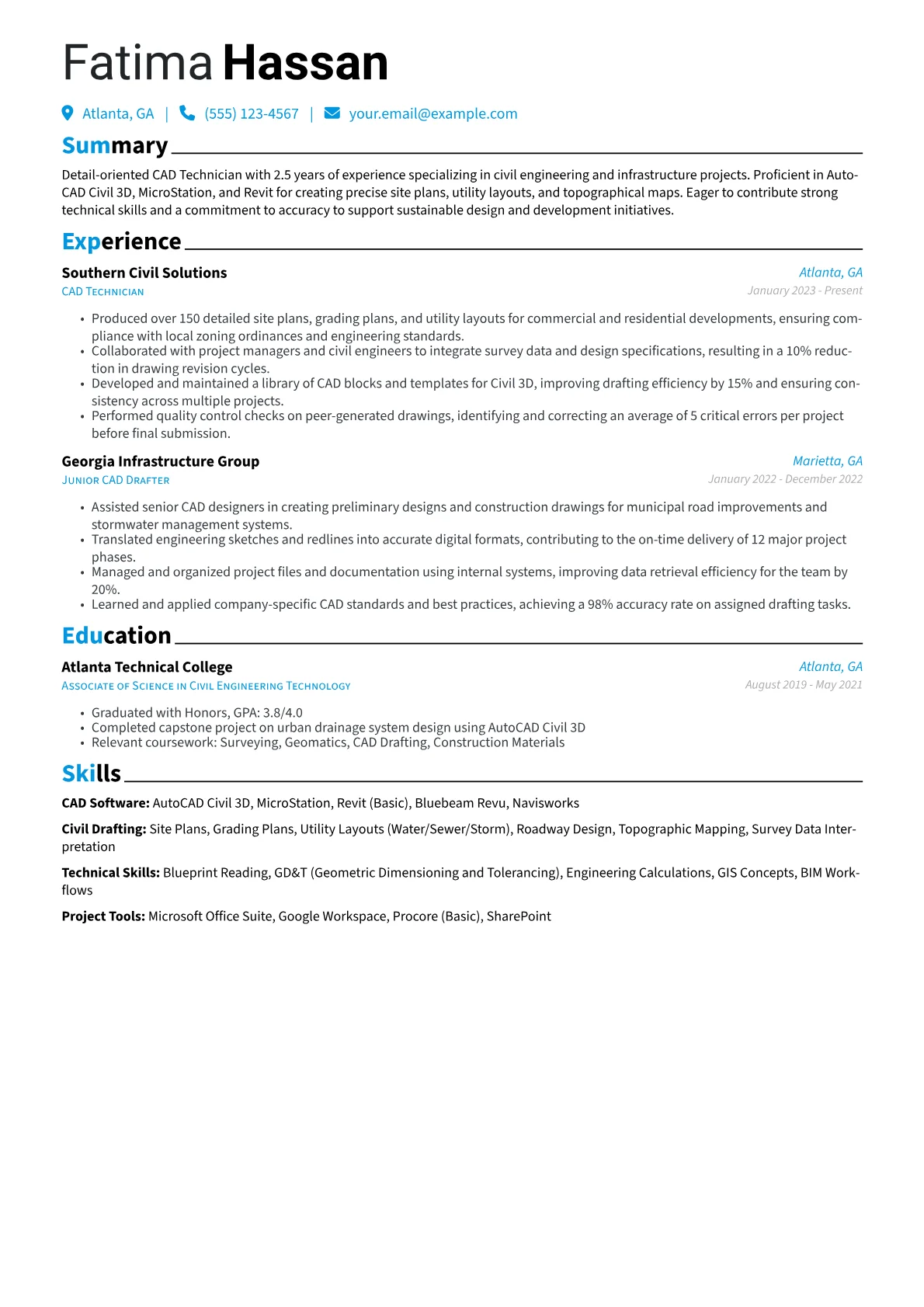 CAD Technician - Civil version - Page 1
