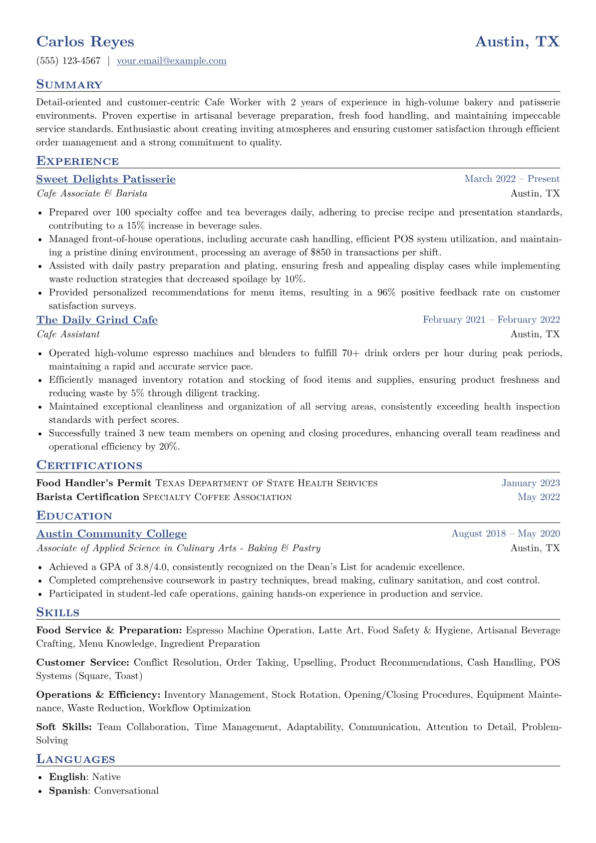 Bakery Cafe Specialist version - Page 1
