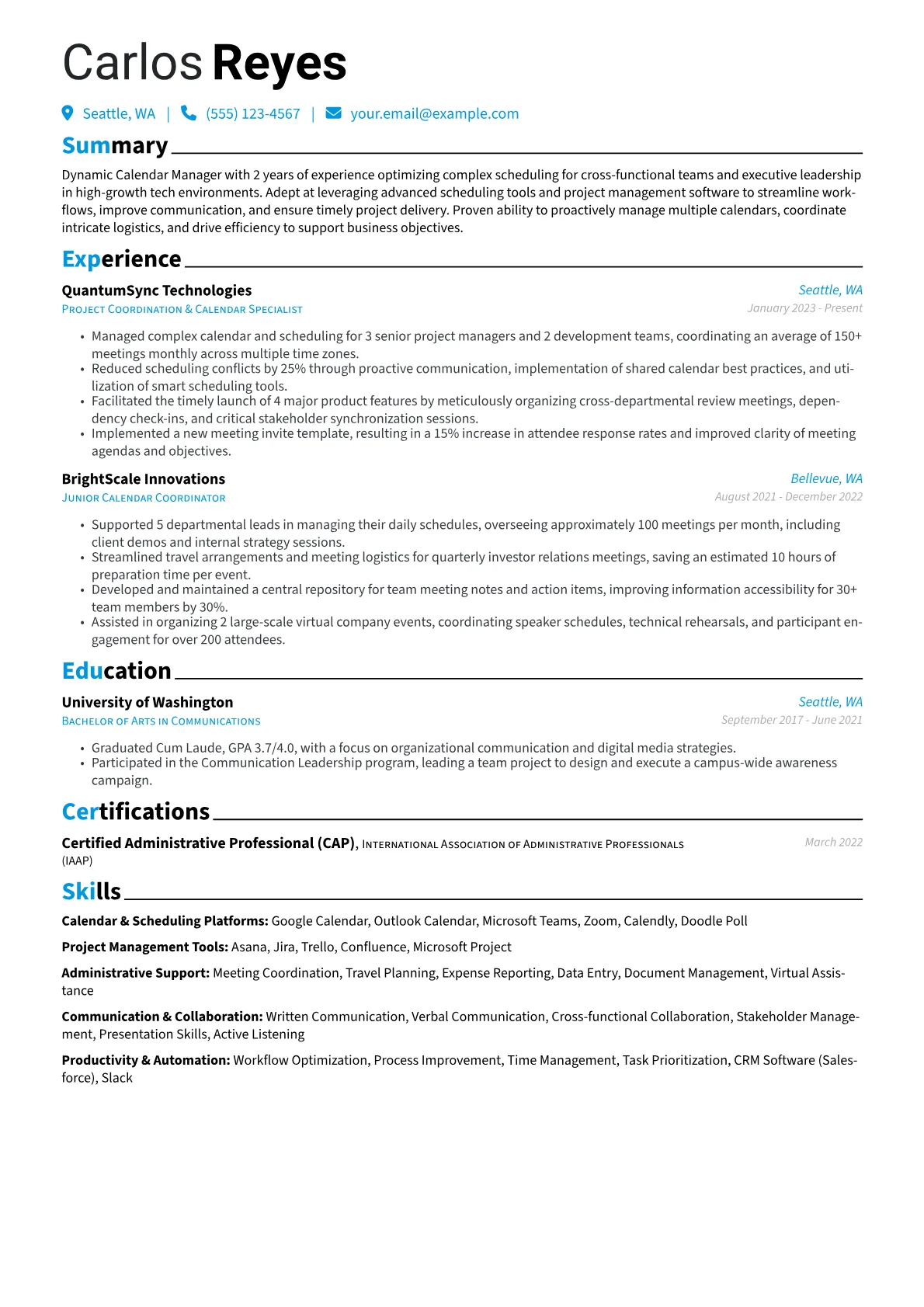 Calendar & Scheduling version - Page 1