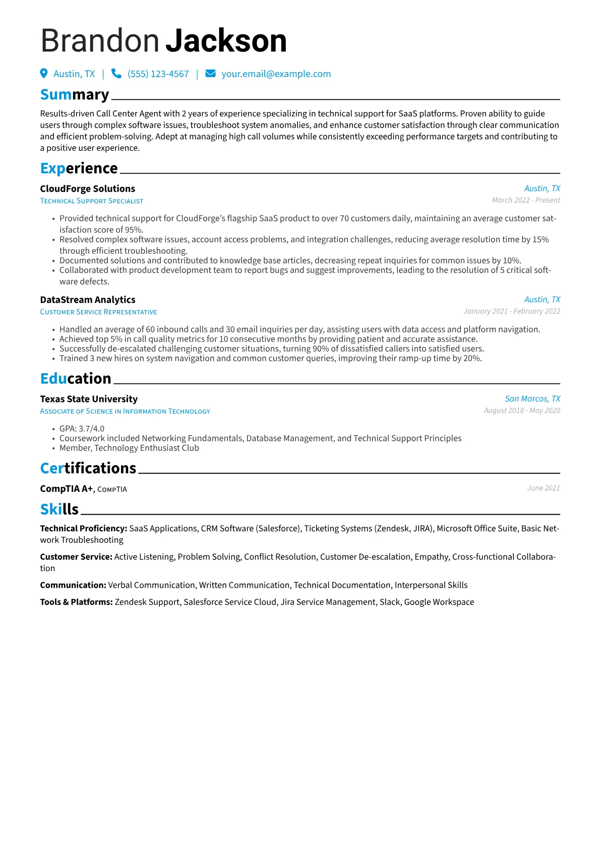 Technical Support Call version - Page 1