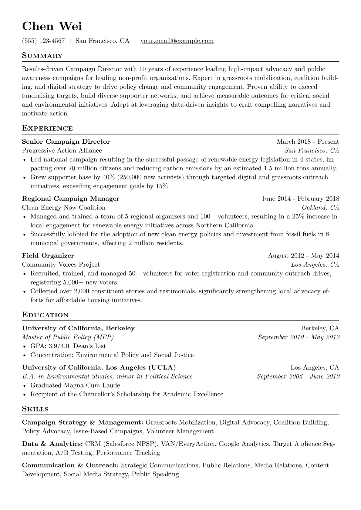 Advocacy & Grassroots version - Page 1