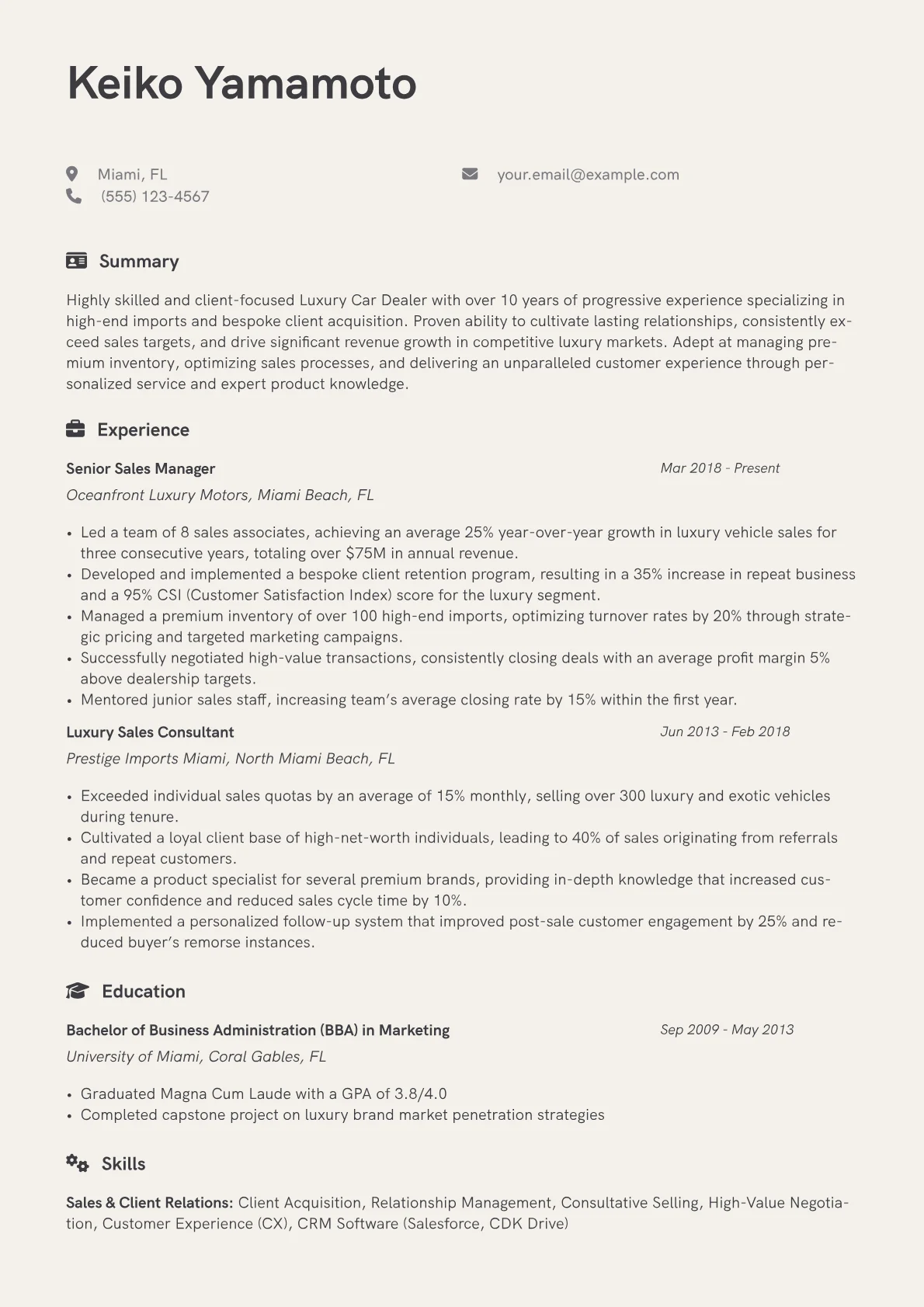 Luxury & Import Specialist version - Page 1