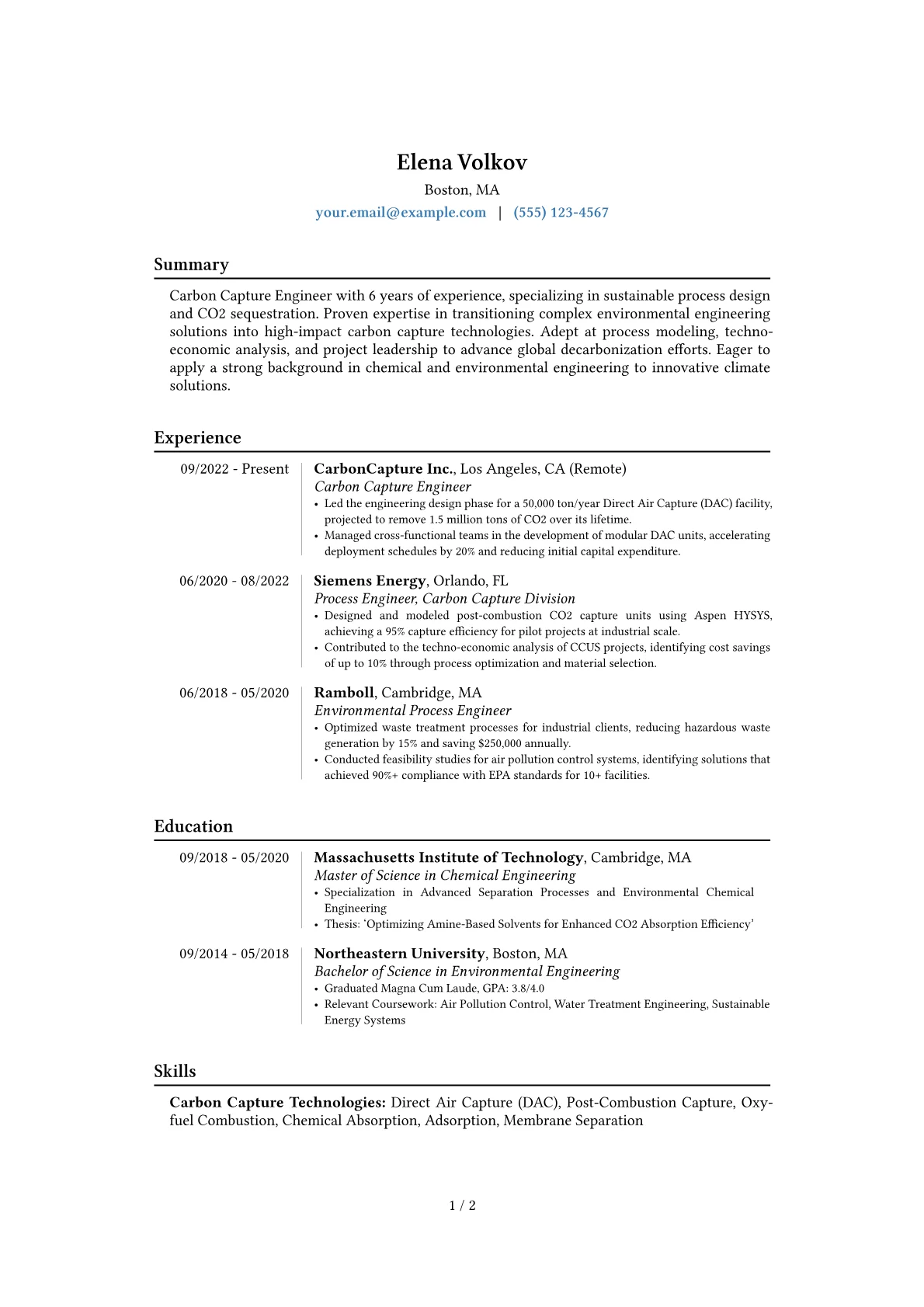 Career changer version - Page 1