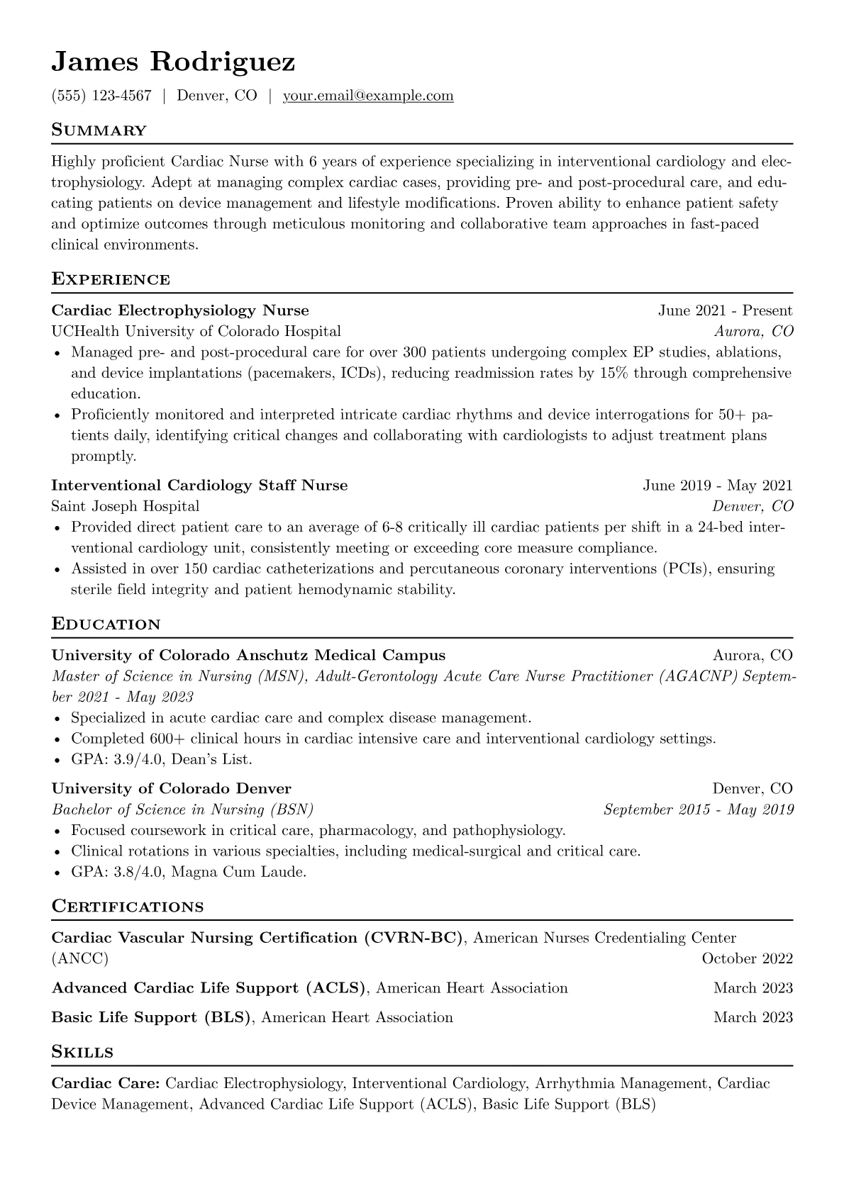 Cardiac Nurse version - Page 1
