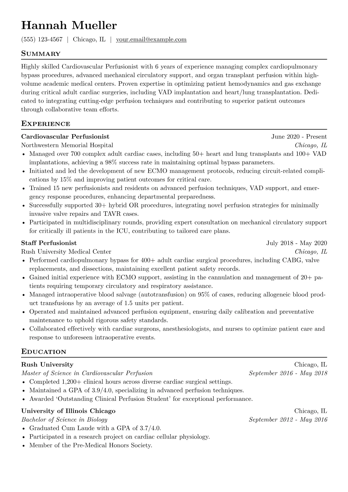 Cardiopulmonary Bypass version - Page 1