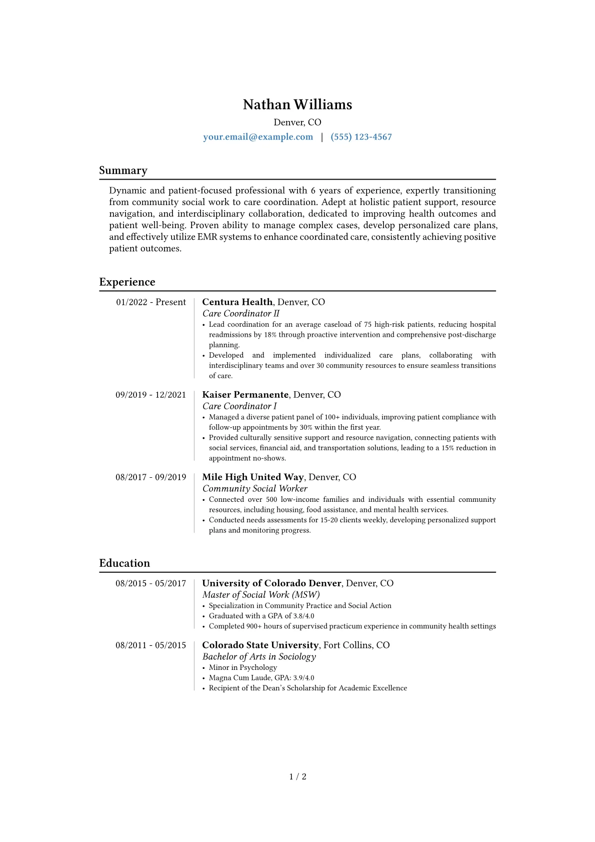Career changer version - Page 1