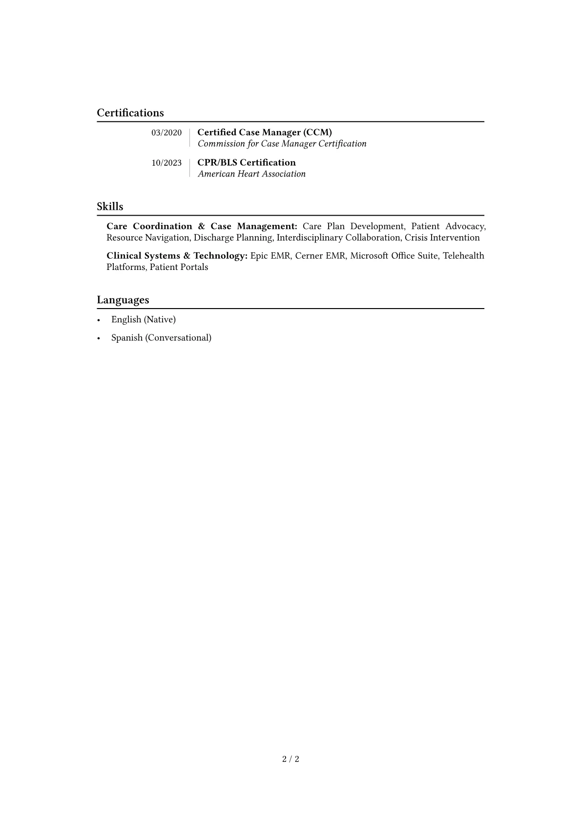 Career changer version - Page 2