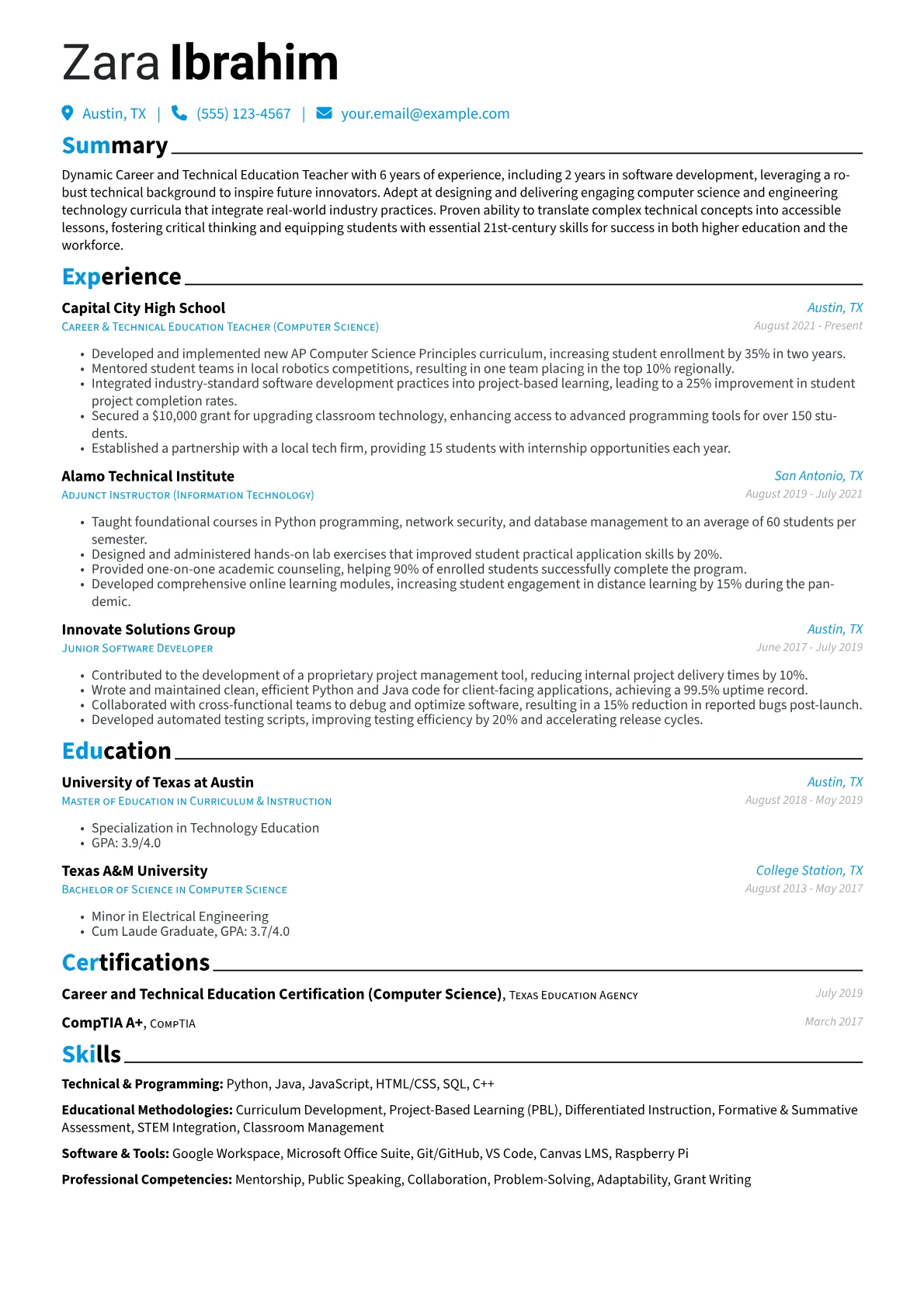 Career changer version - Page 1