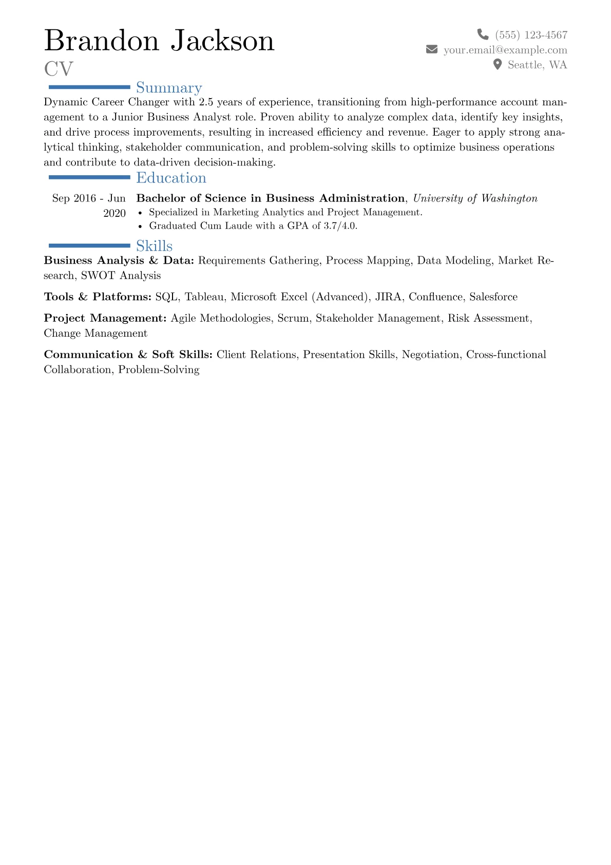 Career changer version - Page 1