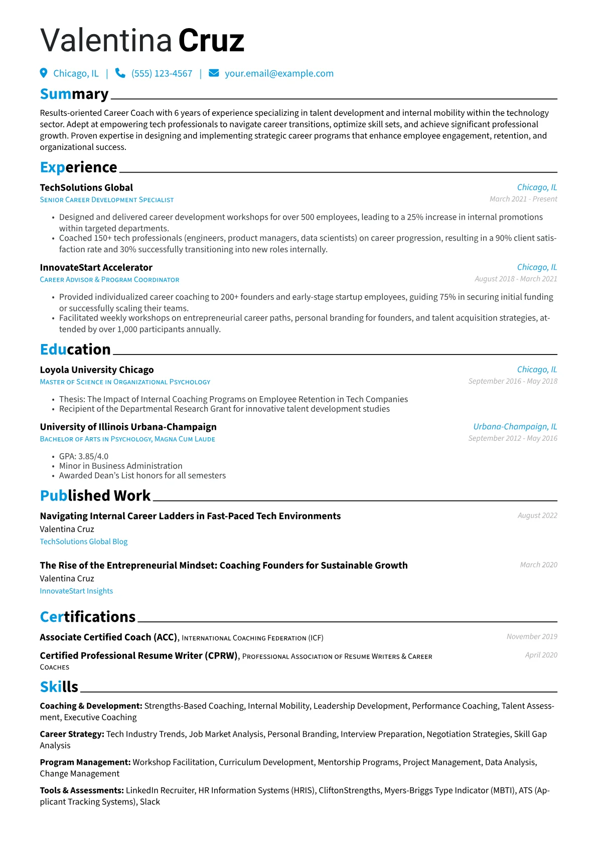 Corporate Tech Career version - Page 1