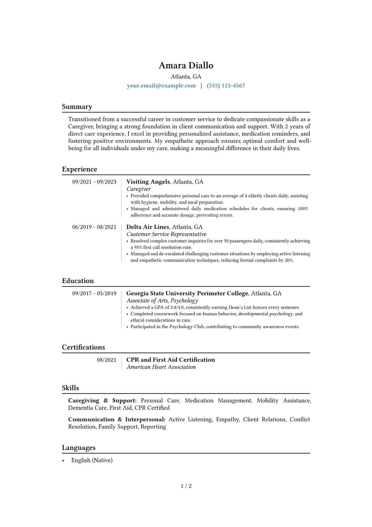 Career changer version - Page 1