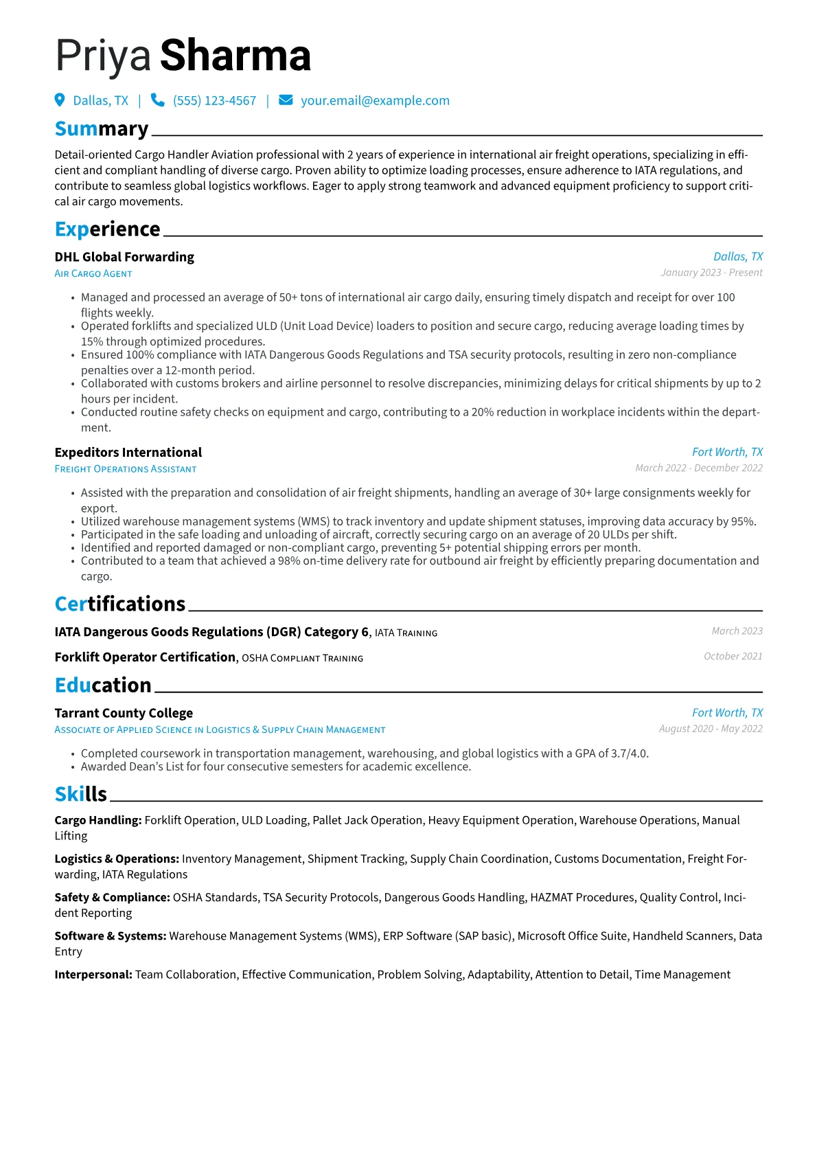 Cargo Handler Aviation version - Page 1