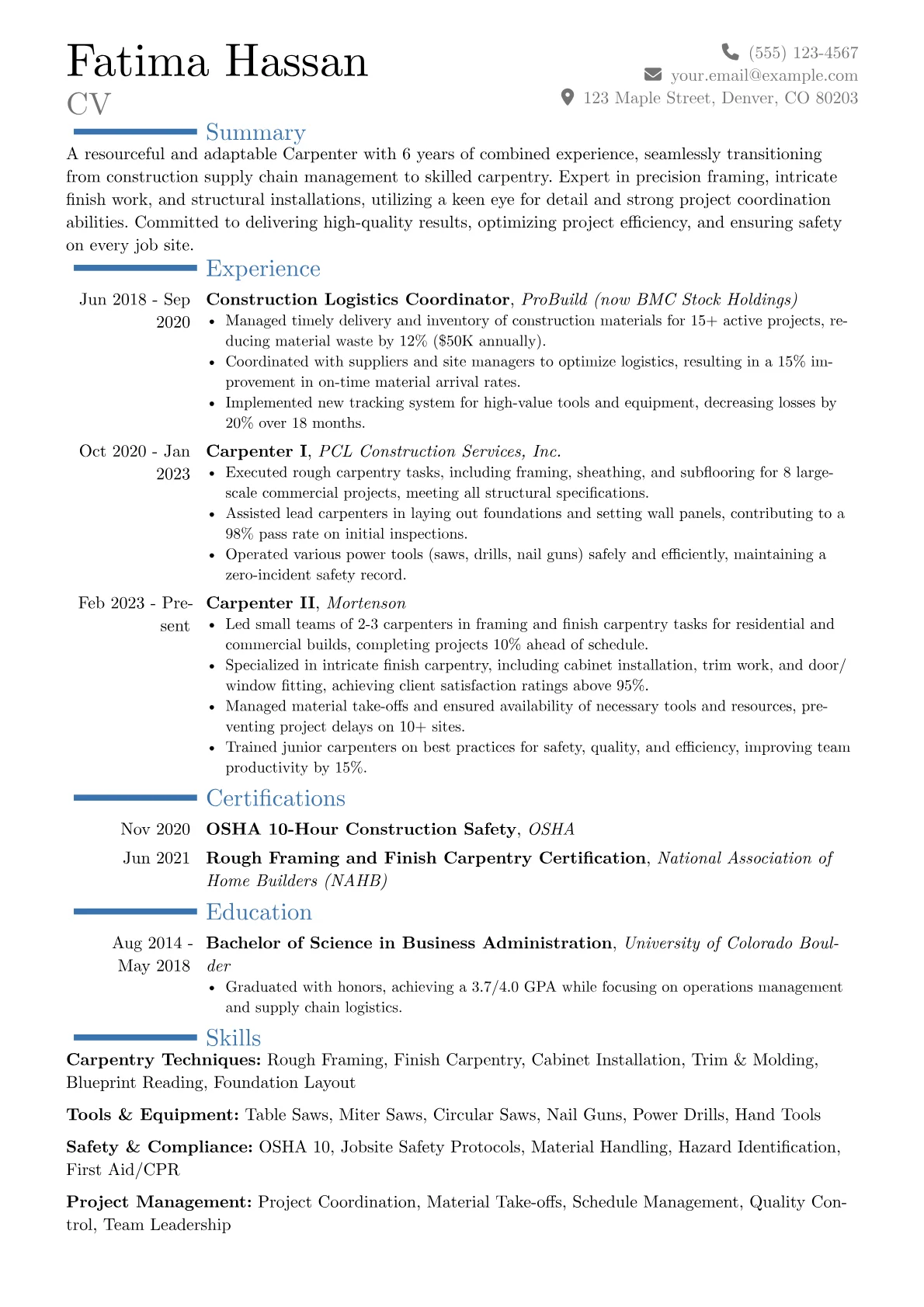Career changer version - Page 1