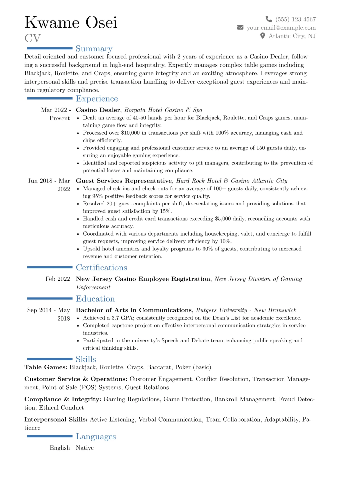 Career changer version - Page 1